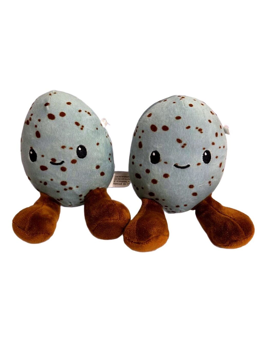 Dan Dee Easter Egg Plush Pair 5" Blue Speckled Kawaii Stuffed Toys